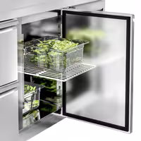 Balcão refrigerado ECO - 1795 x 700 mm - com 1 porta - 4 gavetas - com rebordo