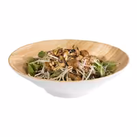 (6 adet) Kase - BAMBOO - Melamin - 2L - yuvarlak - Ø305mm - Derinlik:85mm - Beyaz/Bej