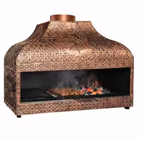 Copper Charcoal Grill - Enclosed - 1500mm