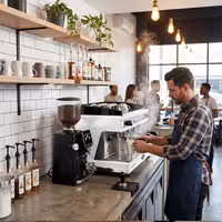 WEGA | Pegaso Plus – Machine à café expresso – 3 groupes – 5,3 kW – avec mousseurs à lait & eau chaude – Blanc