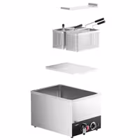 Cozedor de massas elétrico - de bancada - 40L - 3,20kW - com torneira de drenagem - incl. 3 cestos