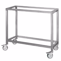 Mobile Open Stand EHKM & GHKM - 1190x480x883mm - Stainless Steel - with Wheels - for Hähnchengrills