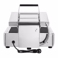 Stikla keramikas kontaktgrils – 3 kW – apakšā gluda, augšā rievota – grila virsma: 345 x 220 mm