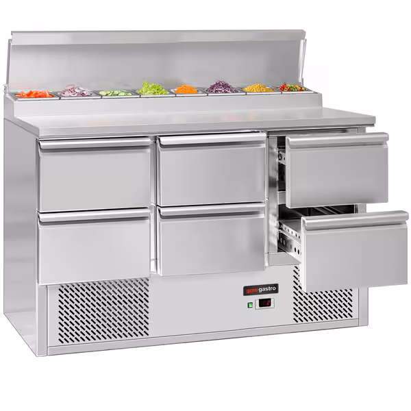 Pripremni rashladni pult Mini ECO - 1368x700 mm - 6 ladica - za 8x GN 1/6