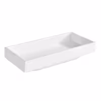 (6 adet) Tatlı / Salata Kasesi - ASIA PLUS - Melamin - 100ml - köşeli - 155x75mm - Derinlik:30mm - Beyaz