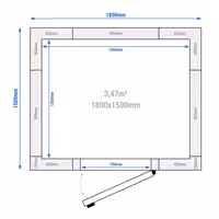 Cameră frigorifică de congelare - 1800x1500 mm - 3,47 m³