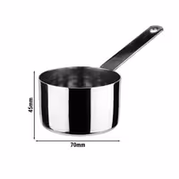 (36 adet) Servis kabı - POLARIS - Paslanmaz Çelik - 0,12L - Ø70mm - Yükseklik: 45mm