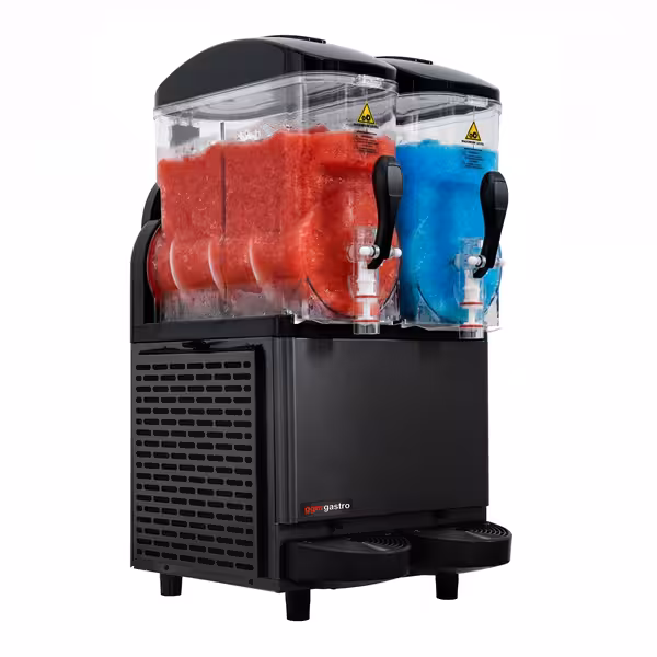 Commercial Slush Machine - 2x 12L - 710W - Digital - Black