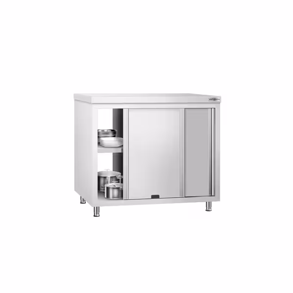 خزانة قاعدية ستانلس ستيل KOPENHAGEN PREMIUM - 1000x600mm - فتحة تمرير