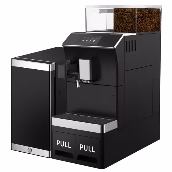 Süper Otomatik Espresso Kahve Makinesi - 16 İçecek Seçeneği - 5inç Dokunmatik Ekran - 1 Kahve Haznesi - Taze Süt Sistemi Dâhil & Süt Soğutucu Dâhil
