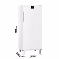 LIEBHERR | Szafa mroźnicza PERFORMANCE – 499 L – od -26 do -9 °C – z wnętrzem z tworzywa sztucznego – z 1 drzwiami i 10 koszami – biała