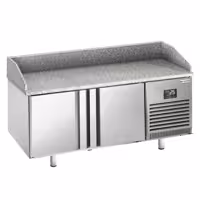 Stół chłodniczy do pizzy PREMIUM PLUS - 1738x800mm - z blatem granitowym - 2‑drzwiowy