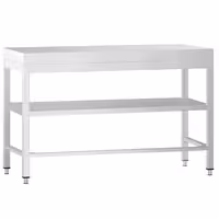 Rozsdamentes acél munkaasztal PREMIUM - 1200x800 mm - alsó polccal