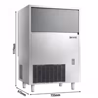 Commercial Ice Machine Premium PLUS - Bullet - 93 kg/24h