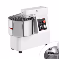 Commercial Spiral Dough Mixer - 42L / 38kg - Twin Speed - Fixed Head & Bowl - with Timer - 400V 3‑Phase