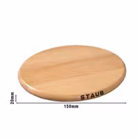 STAUB | SPECIALITIES - Mágneses edényalátét - Ø 150 mm - barna - bükk