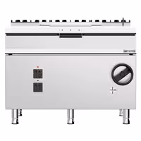 Elektriline kallutatav praepann - 120 l - 18 kW - käsikallutusega - veeühendusega