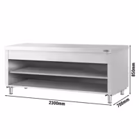 KOPENHAGEN Radni ormarić – 2310 mm – Nehrđajući čelik