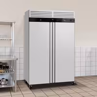 Zamrzivač nehrđajući čelik (inox) ECO - 1340 mm - 1200 l - od -22 °C do -18 °C - s 2 vrata - ventilirano hlađenje, automatsko odmrzavanje