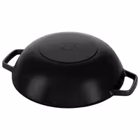 STAUB | SPECIALITĀTES - Woks ar stikla vāku - Ø 300 mm - čuguns - melns