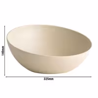 (6 adet) Kase - FROSTFIRE - Alüminyum - 3L - yuvarlak - Ø325mm - Derinlik:140mm - Bej