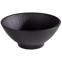 (6 adet) Kase - NERO - Melamin - 0,5L - köşeli - 160x160mm - Derinlik:65mm - Siyah
