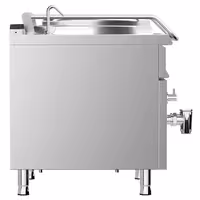 Marmita a gás - 150L - 20kW - Aquecimento direto - com ligação à água