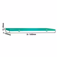 Planche à découper pour table de travail - 1600x800 mm - Conforme HACCP - Verte