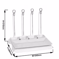 CLASSICO - Skewer Rack - White - incl. 4 skewers