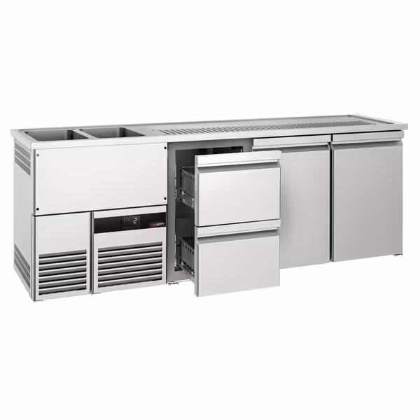 Pivski šank PREMIUM - 2500x700 mm - 2 Vrata & 2 Ladice