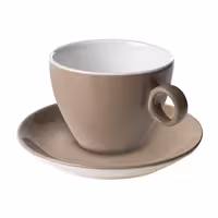(6 kom) BART COLOUR CAFE - Tanjurić za cappuccino - Ø 155 mm - Braun