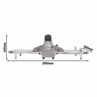 Profesionalni stroj za razvlačenje tijesta - stolna izvedba - 400 W - duljina trake 500 mm
