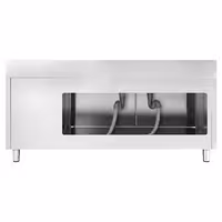 PREMIUM umivaonik – 2000 x 600 mm – s 3 ladice i 2 sudopere na lijevoj strani