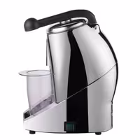 Commercial Electric Citrus Juicer - 570W - 10.31kg - with press arm, dishwasher-safe parts up to 90°C - Silver (Single)