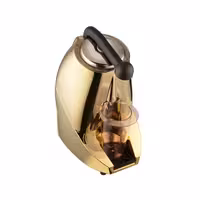 Commercial Electric Citrus Juicer - 570W - 10.28kg - with press arm, dishwasher-safe parts, heat protection - Gold (Single)