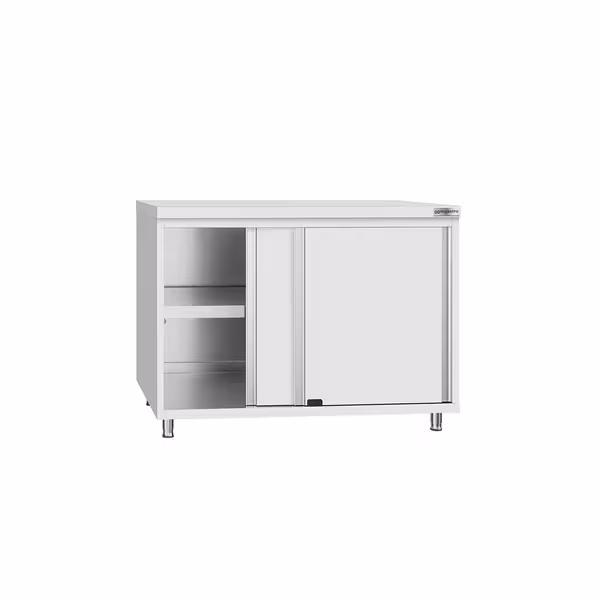 خزانة عمل ستانلس ستيل ECO - 1000x600mm - أبواب منزلقة