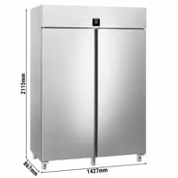 LIEBHERR | Szafa chłodnicza PERFECTION – stal nierdzewna – GN 2/1 – 1360 L – z wnętrzem ze stali nierdzewnej, 2 drzwiami i Wi-Fi