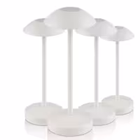 (4 adet) Şarj Edilebilir Masa Lambası - ALVA MICRO - 3 kademeli kısılabilir - Ø80x205mm - Whisper White