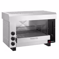 Salamandra a gás PROFISSIONAL - 9,75kW - 3 queimadores - para pão pita