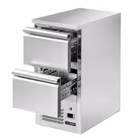 Rashladni pult ECO - 450x700 mm - 102 l - Statičko hlađenje - s 2 ladica