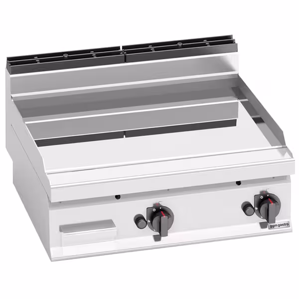 Gas Bratplatte mit Hartchrom-Beschichtung - 13,8 kW - Glatt
