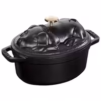STAUB | Mini Cocotte Oval Enamelled Cast Iron Casserole Dish – 170 mm Oval – Black
