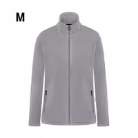 KARLOWSKY | Women's Workwear Fleece Jacket Warm‑Up – Platinum Grey - M - Recycled Polyester
