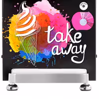 Commercial Soft Serve Ice Cream Machine - 11.25L/h - 1.5kW - for 1 flavour - Countertop - Pre-Cooling