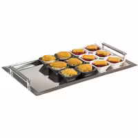 (24 adet) Kase - MINI - Melamin - 60ml - köşeli - 80x80mm - Derinlik:30mm - Beyaz