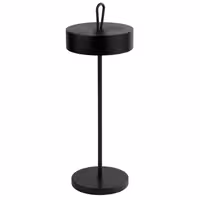 Şarj Edilebilir Masa Lambası - CLEO MINI - 3 kademeli kısılabilir - Ø120x350mm - Siyah