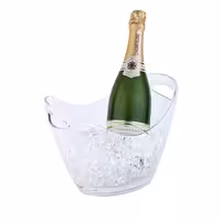 Posuda za hlađenje vina/pjenušca - Polistiren (prozirni) - 3 l - s ručkama