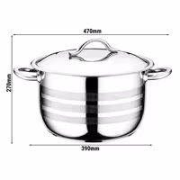 Gastro roostevabast terasest keedupott - Ø 360mm - 22,50 liitrit