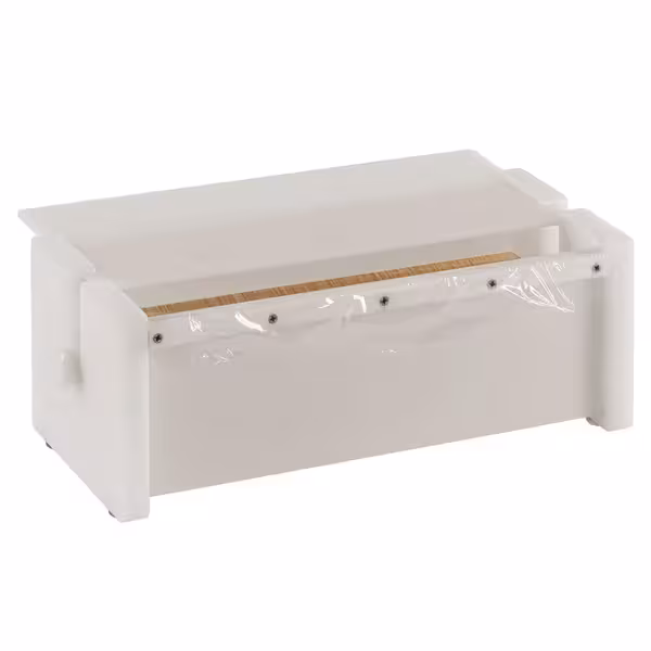 Dozownik folii – mały – tworzywo sztuczne – 380 x 130 x 160 mm – z mechanizmem do odrywania