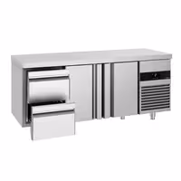 Commercial Counter Fridge PREMIUM - 1865x700mm - with 2 doors / 2 drawers - capacity 474 litres